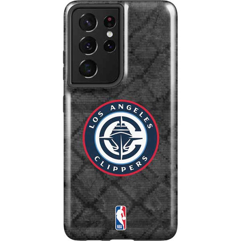 NBA Los Angeles Clippers Black Rust Galaxy S21 Ultra 5G Pro Case