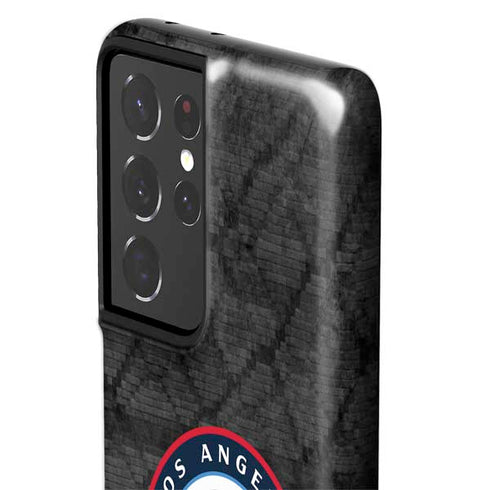 NBA Los Angeles Clippers Black Rust Galaxy S21 Ultra 5G Pro Case