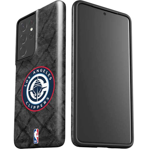 NBA Los Angeles Clippers Black Rust Galaxy S21 Ultra 5G Pro Case