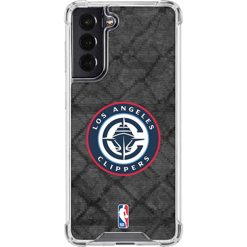 NBA Los Angeles Clippers Black Rust Galaxy S22 Clear Case