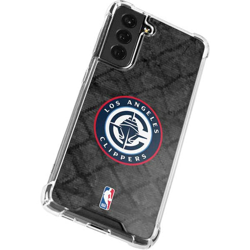 NBA Los Angeles Clippers Black Rust Galaxy S22 Plus Clear Case