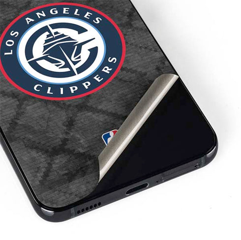 NBA Los Angeles Clippers Black Rust Galaxy S22 Skin