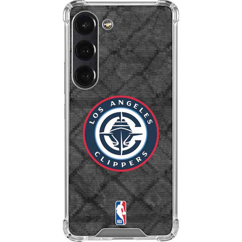 NBA Los Angeles Clippers Black Rust Galaxy S23 Clear Case