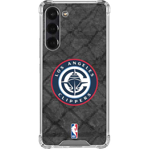 NBA Los Angeles Clippers Black Rust Galaxy S23 FE Clear Case
