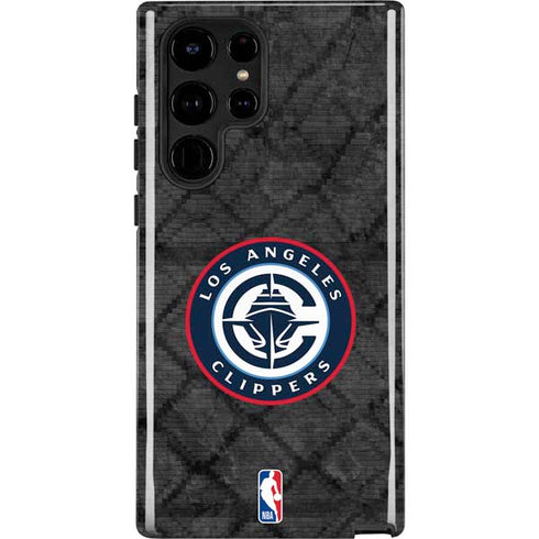 NBA Los Angeles Clippers Black Rust Galaxy S23 Ultra Pro Case