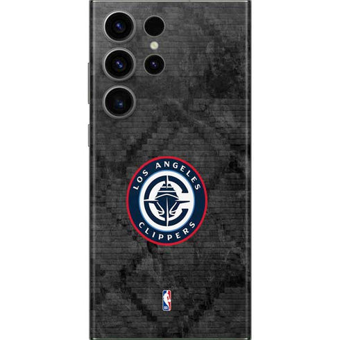 NBA Los Angeles Clippers Black Rust Galaxy S23 Ultra Skin