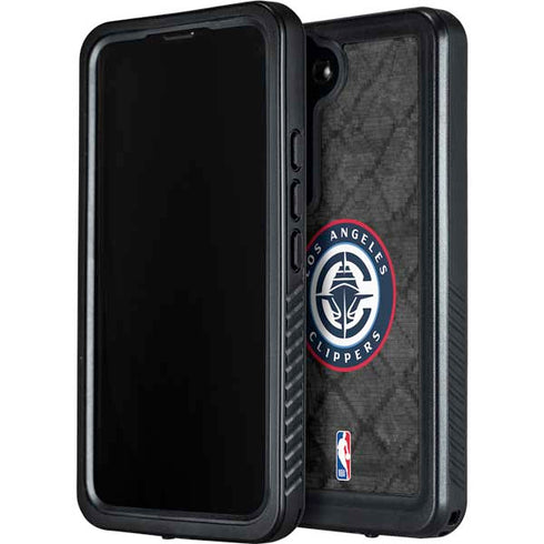 NBA Los Angeles Clippers Black Rust Galaxy S23 Waterproof Case