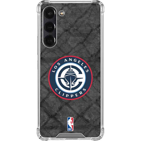 NBA Los Angeles Clippers Black Rust Galaxy S24 FE Clear Case