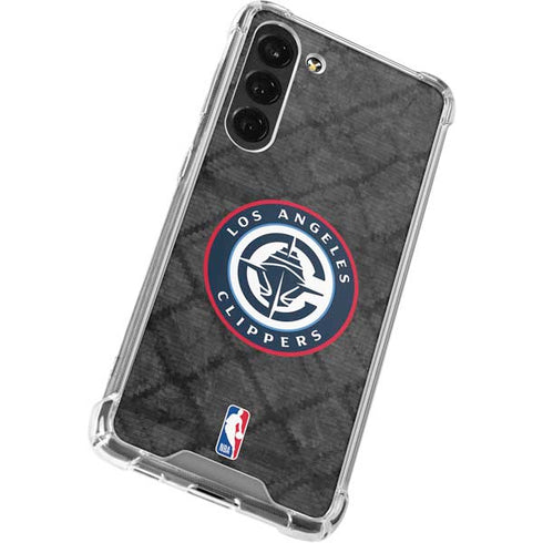 NBA Los Angeles Clippers Black Rust Galaxy S24 FE Clear Case