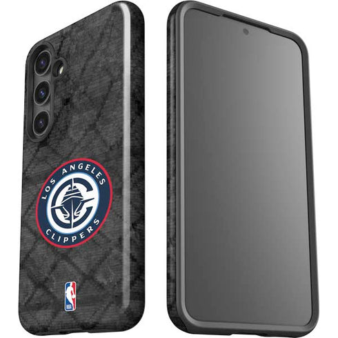 NBA Los Angeles Clippers Black Rust Galaxy S24 Impact Case