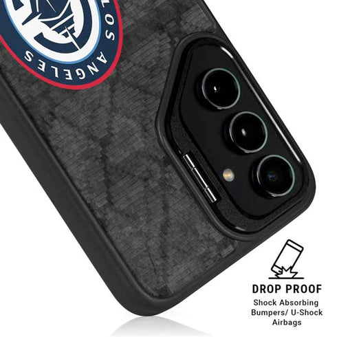 NBA Los Angeles Clippers Black Rust Galaxy S24 Kickstand Case