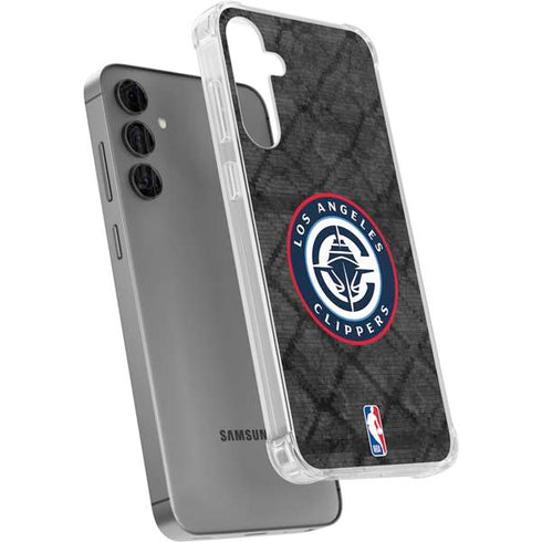 NBA Los Angeles Clippers Black Rust Galaxy S24 Plus Clear Case