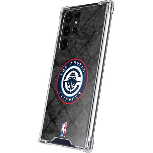NBA Los Angeles Clippers Black Rust Galaxy S24 Ultra Clear Case