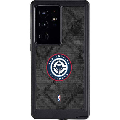 NBA Los Angeles Clippers Black Rust Galaxy S24 Ultra Waterproof Case