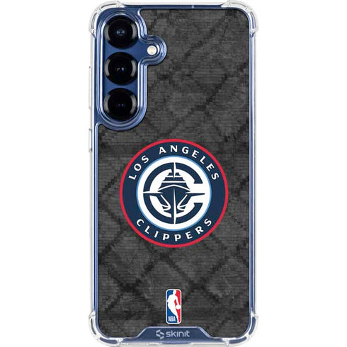 NBA Los Angeles Clippers Black Rust Galaxy S25 FE Clear Case