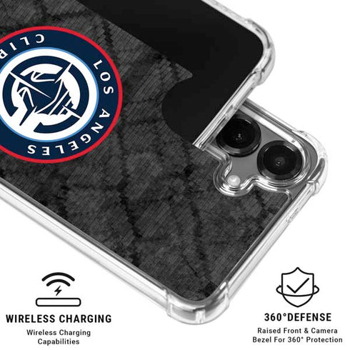 NBA Los Angeles Clippers Black Rust Galaxy S26 Clear Case