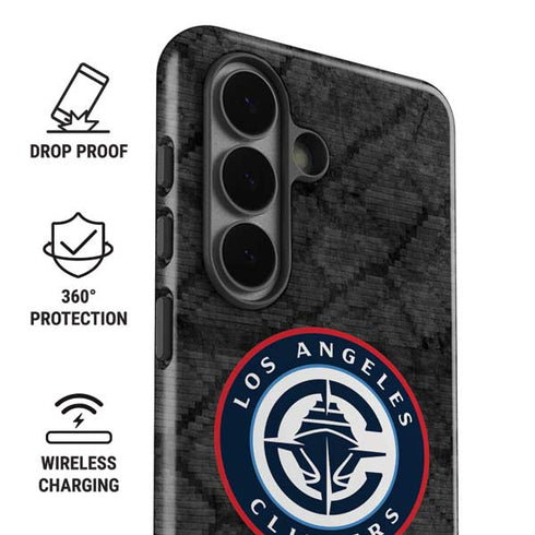 NBA Los Angeles Clippers Black Rust Galaxy S26 Impact Case