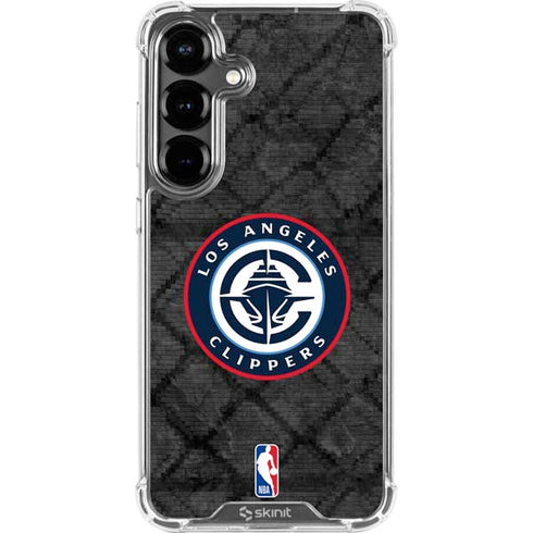 NBA Los Angeles Clippers Black Rust Galaxy S26 Plus Clear Case