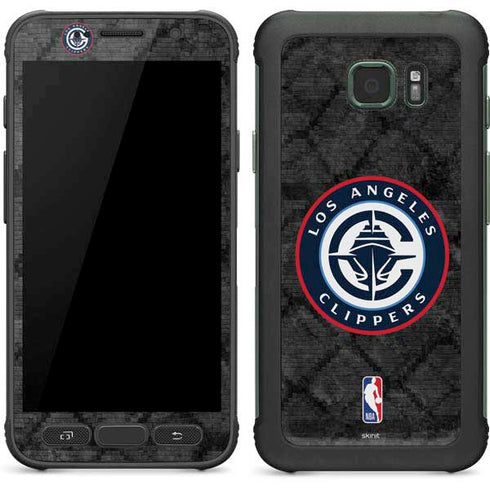 NBA Los Angeles Clippers Black Rust Galaxy S7 Active Skin