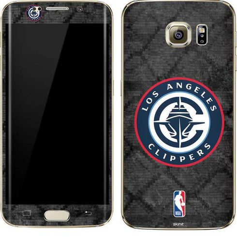 NBA Los Angeles Clippers Black Rust Galaxy S7 Edge Skin