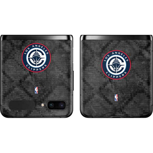 NBA Los Angeles Clippers Black Rust Galaxy Z Flip Skin