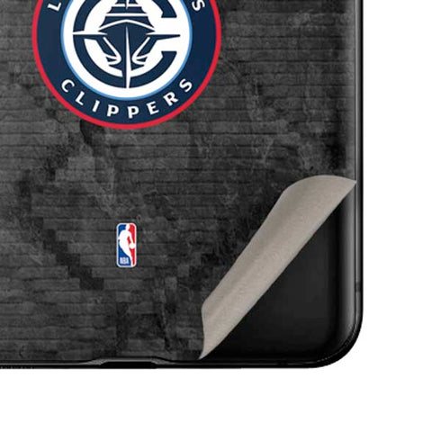 NBA Los Angeles Clippers Black Rust Galaxy Z Flip Skin