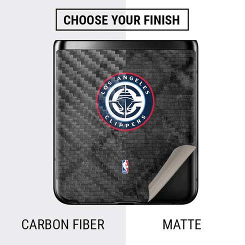 NBA Los Angeles Clippers Black Rust Galaxy Z Flip Skin