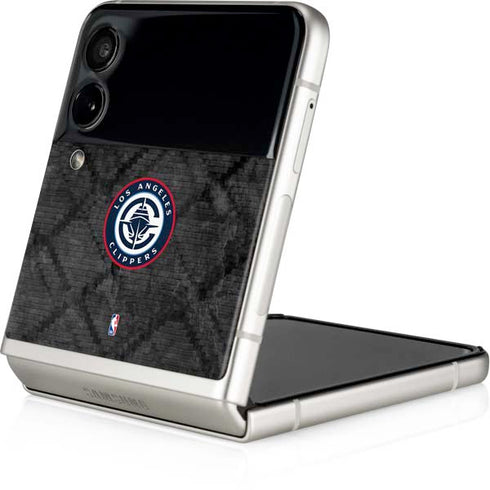NBA Los Angeles Clippers Black Rust Galaxy Z Flip3 5G Skin
