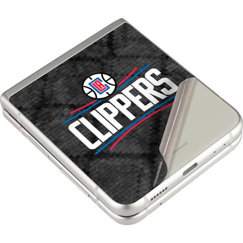 NBA Los Angeles Clippers Black Rust Galaxy Z Flip4 5G Skin