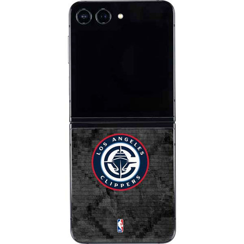 NBA Los Angeles Clippers Black Rust Galaxy Z Flip5 5G Skin
