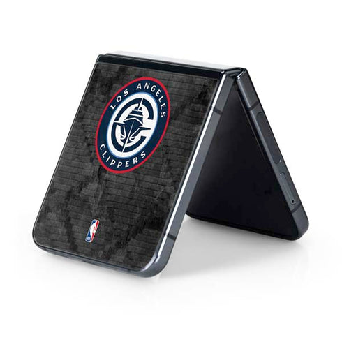 NBA Los Angeles Clippers Black Rust Galaxy Z Flip5 5G Skin