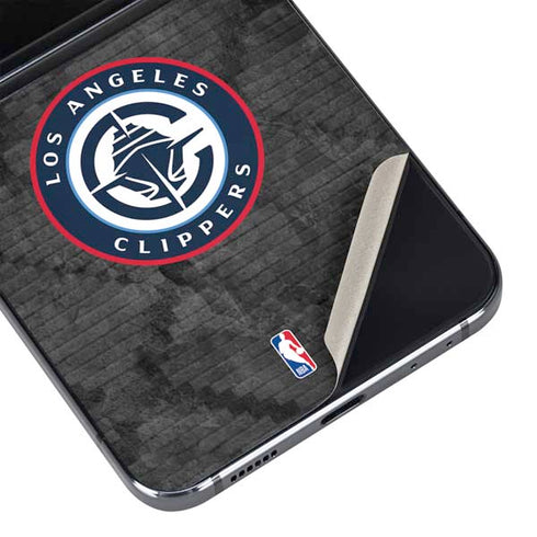 NBA Los Angeles Clippers Black Rust Galaxy Z Flip5 5G Skin