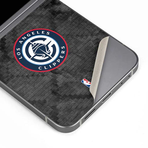 NBA Los Angeles Clippers Black Rust Galaxy Z Flip6 Skin