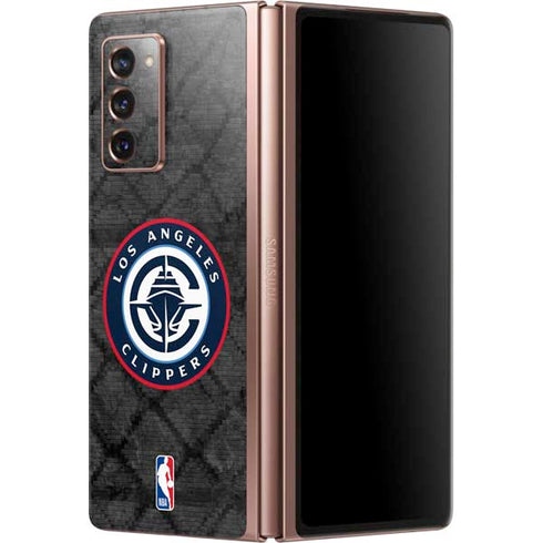 NBA Los Angeles Clippers Black Rust Galaxy Z Fold2 5G Skin