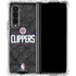 NBA Los Angeles Clippers Black Rust Galaxy Z Fold4 5G Clear Case