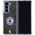 NBA Los Angeles Clippers Black Rust Galaxy Z Fold5 5G Clear Case