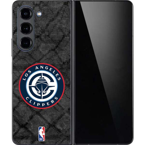 NBA Los Angeles Clippers Black Rust Galaxy Z Fold5 5G Skin