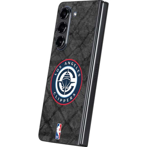 NBA Los Angeles Clippers Black Rust Galaxy Z Fold5 5G Skin