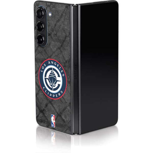 NBA Los Angeles Clippers Black Rust Galaxy Z Fold5 5G Skin
