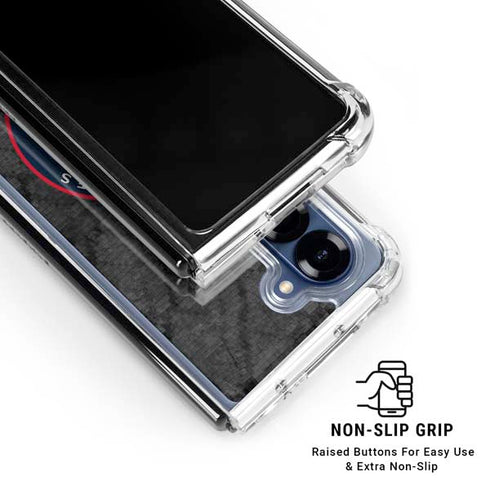 NBA Los Angeles Clippers Black Rust Galaxy Z Fold7 Clear Case