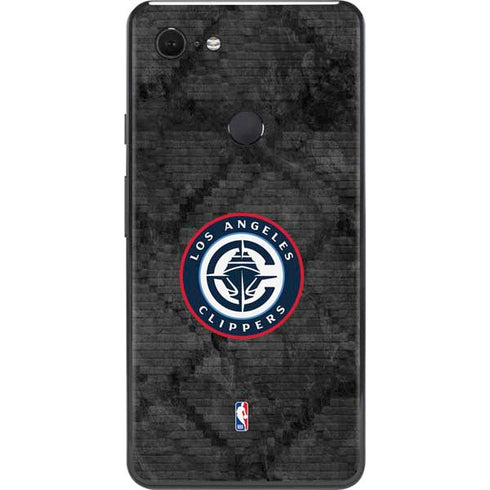 NBA Los Angeles Clippers Black Rust Google Pixel 3 XL Skin