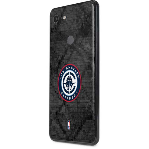 NBA Los Angeles Clippers Black Rust Google Pixel 3 XL Skin