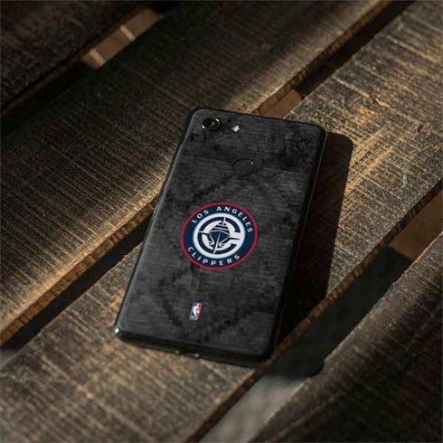 NBA Los Angeles Clippers Black Rust Google Pixel 3 XL Skin