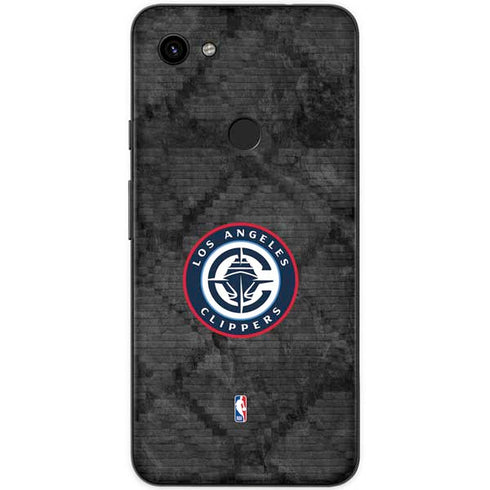 NBA Los Angeles Clippers Black Rust Google Pixel 3a Skin