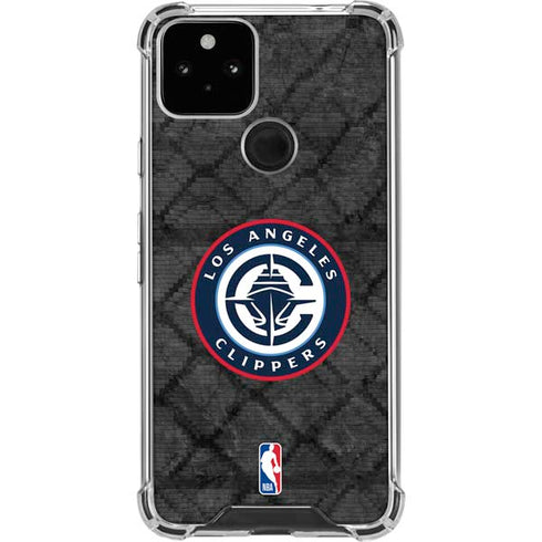 NBA Los Angeles Clippers Black Rust Google Pixel 5 Clear Case