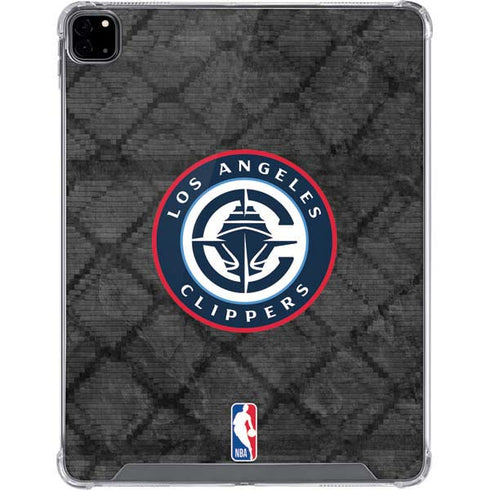 NBA Los Angeles Clippers Black Rust iPad Pro 12.9in (2020) Clear Case