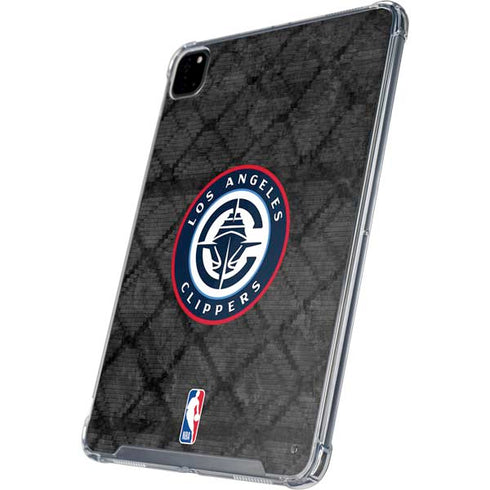 NBA Los Angeles Clippers Black Rust iPad Pro 12.9in (2020) Clear Case