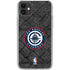 NBA Los Angeles Clippers Black Rust iPhone 11 Clear Case