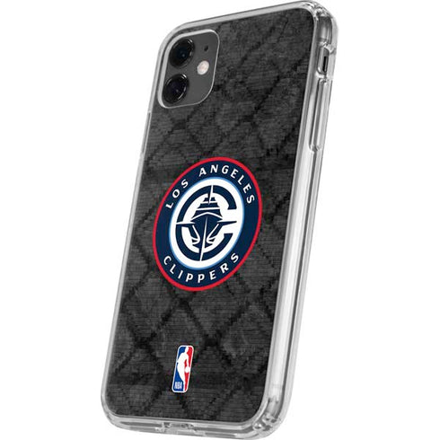 NBA Los Angeles Clippers Black Rust iPhone 11 Clear Case