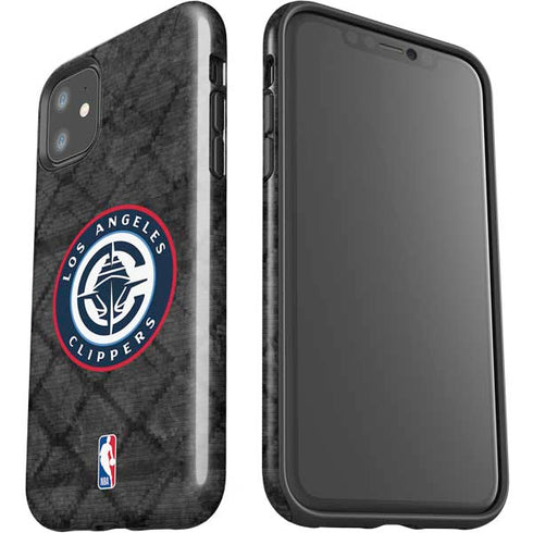 NBA Los Angeles Clippers Black Rust iPhone 11 Impact Case